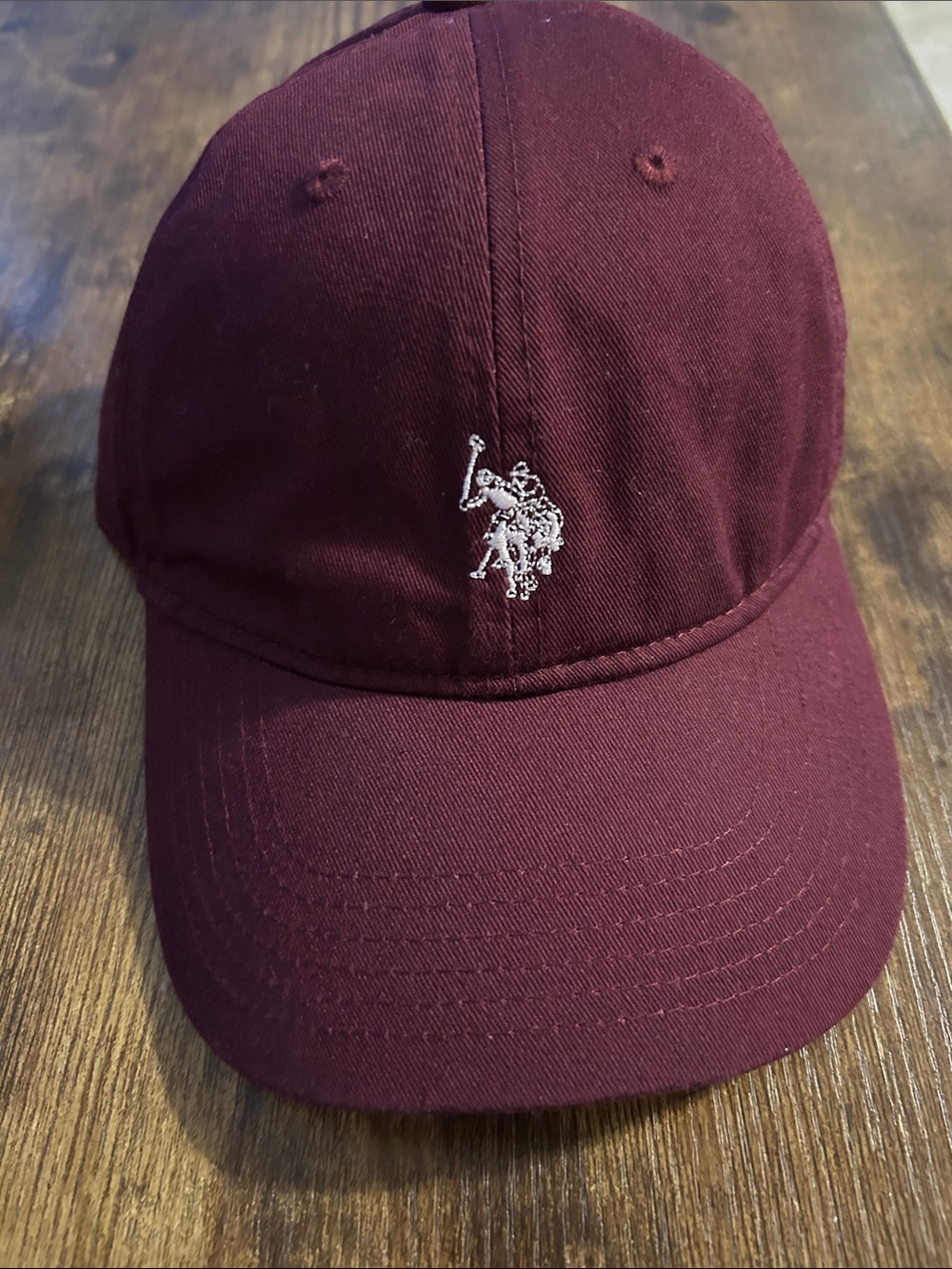 US Polo Assn Burgundy Hat